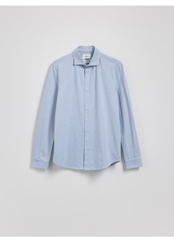 Reserved - Prążkowana koszula slim fit - jasnoniebieski ze sklepu Reserved w kategorii Koszule męskie - zdjęcie 180448014