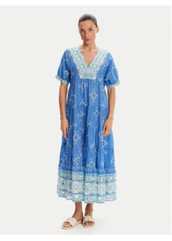 Iconique Sukienka letnia IC25-092 Niebieski Relaxed Fit ze sklepu MODIVO w kategorii Sukienki - zdjęcie 180448674