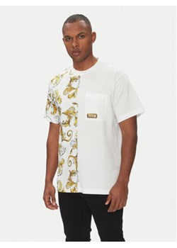 Versace Jeans Couture T-Shirt 78GAH609 Biały Regular Fit ze sklepu MODIVO w kategorii T-shirty męskie - zdjęcie 180448772