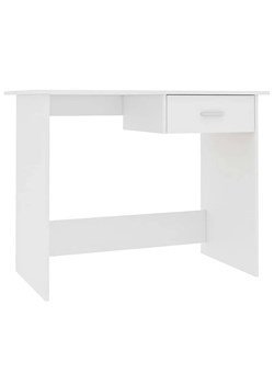 Białe proste biurko z szufladą do pracy D8-D36 ze sklepu Edinos.pl w kategorii Dom - zdjęcie 180451253