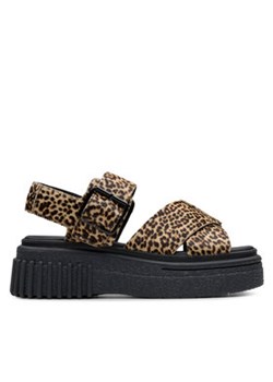 Clarks Sandały Evamar Wish 26182050 Brązowy ze sklepu MODIVO w kategorii Sandały damskie - zdjęcie 180451594