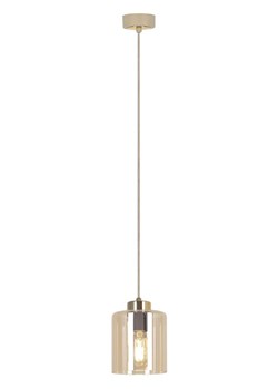 Beżowa długa pojedyncza lampa wisząca J071-Sisilo ze sklepu Edinos.pl w kategorii Lampy wiszące - zdjęcie 180452163