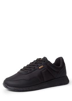 BOSS Męskie sneakersy - Titanium Runn Mężczyźni Tekstylia czarny jednolity ze sklepu vangraaf w kategorii Buty sportowe męskie - zdjęcie 180454594