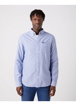 WRANGLER LS 1 PKT BUTTON DOWN MĘSKA KOSZULA MATERIAŁOWA MATERIAŁ BLUE TINT W5B1BMX7K 112320866 ze sklepu YouNeedit.pl w kategorii Koszule męskie - zdjęcie 180454602