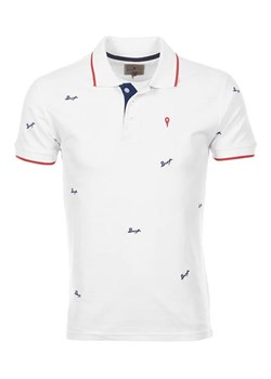 Peak Mountain Koszulka polo &quot;Clamar&quot; w kolorze białym ze sklepu Limango Polska w kategorii T-shirty męskie - zdjęcie 180455082