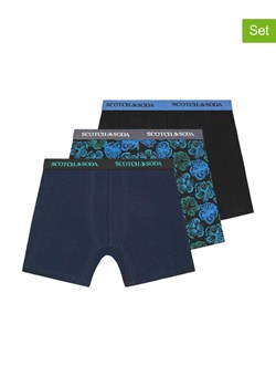 Scotch &amp; Soda Bokserki (3 pary) w kolorze granatowo-czarnym ze sklepu Limango Polska w kategorii Majtki męskie - zdjęcie 180455853