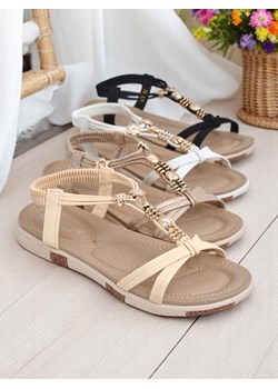 Royalfashion Damskie sandały z ozdobami Veve ze sklepu royalfashion.pl w kategorii Sandały damskie - zdjęcie 180456732