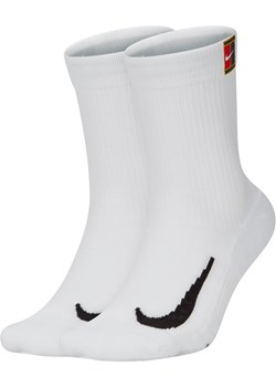 Klasyczne skarpety do tenisa NikeCourt Multiplier Cushioned (2 pary) - Biel ze sklepu Nike poland w kategorii Skarpetki męskie - zdjęcie 180456992