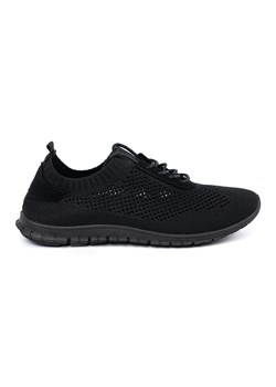 Shelvt Czarne ażurowe buty sportowe damskie - id: 224667 - marki Shelvt - 180457610 Shelvt Czarne ażurowe buty sportowe damskie ze sklepu ButyModne.pl w kategorii Buty sportowe damskie - zdjęcie 180457610