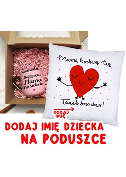 Prezent na Dzień Matki - kubek dla mamy, oraz poduszka dla mamy z imionami dzieci - MAMO KOCHAM CIĘ TAK BARDZO ze sklepu Time For Fashion w kategorii Kubki - zdjęcie 180459381