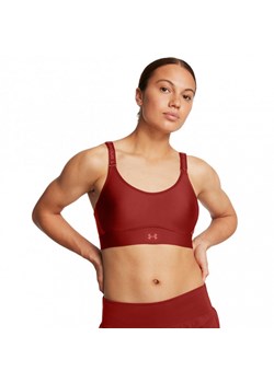 Biustonosz treningowy Under Armour UA Infinity Mid 2.0 Bra - czerwony ze sklepu Sportstylestory.com w kategorii Biustonosze - zdjęcie 180461481