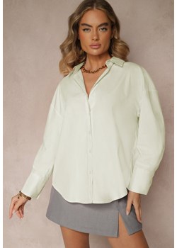 Zielona Casualowa Koszula z Bawełny Naliraella ze sklepu renee.pl w kategorii Koszule damskie - zdjęcie 180462793