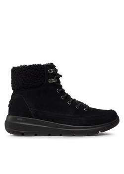 Botki Skechers Glacial Ultra Woodlands 16677/BBK Czarny ze sklepu MODIVO w kategorii Buty trekkingowe damskie - zdjęcie 180472620