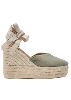 Espadryle Manebi Hamptons Heart-Shaped Wedge Espadrilles W 0.1 WH Zielony ze sklepu MODIVO w kategorii Espadryle damskie - zdjęcie 180505441