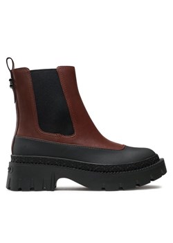 Botki Coach Jayla Leather Bootie CM770 Brązowy ze sklepu MODIVO w kategorii Botki - zdjęcie 180523843
