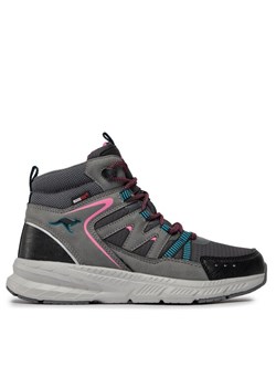 Trapery KangaRoos K-UO Nod Mid RTX 81142-000-2235 Szary ze sklepu MODIVO w kategorii Buty trekkingowe damskie - zdjęcie 180539744