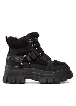 Trapery Buffalo Aspha Com Mid Warm 1622328 Czarny ze sklepu MODIVO w kategorii Workery damskie - zdjęcie 180545211