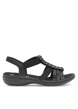 Sandały Rieker 60809-00 Czarny ze sklepu MODIVO w kategorii Sandały damskie - zdjęcie 180546943