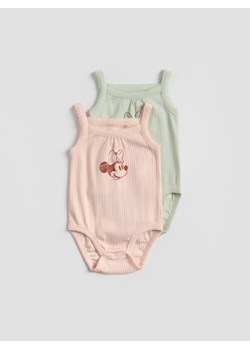 Reserved - Body Minnie Mouse 2 pack - pastelowy róż ze sklepu Reserved w kategorii Odzież dla niemowląt - zdjęcie 181031322