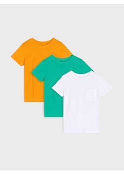 Sinsay - Koszulki z ozodbną kieszenią na piersi 3 pack - wielobarwny ze sklepu Sinsay w kategorii T-shirty chłopięce - zdjęcie 181031944