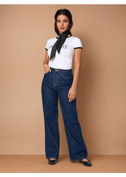Sinsay - Jeansy high waist - niebieski ze sklepu Sinsay w kategorii Jeansy damskie - zdjęcie 181031981