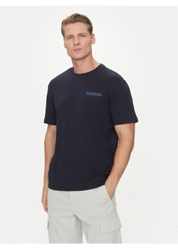 Napapijri T-Shirt S-Vanni NP0A4IED Granatowy Regular Fit ze sklepu MODIVO w kategorii T-shirty męskie - zdjęcie 181032191