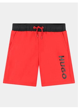 Hugo Szorty kąpielowe G00002 D Czerwony Regular Fit ze sklepu MODIVO w kategorii Kąpielówki chłopięce - zdjęcie 181032250