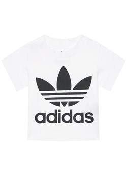 adidas T-Shirt Trefoil DV2828 Biały Regular Fit ze sklepu MODIVO w kategorii T-shirty chłopięce - zdjęcie 181032270