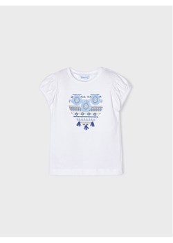 Mayoral T-Shirt 3058 Biały ze sklepu MODIVO w kategorii Bluzki dziewczęce - zdjęcie 181032463