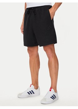 adidas Szorty sportowe Elevated ALL SZN Terry Loop IX1267 Czarny Regular Fit ze sklepu MODIVO w kategorii Spodenki męskie - zdjęcie 181032593