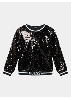 Guess Bluza J3BQ27 WEXY0 Czarny Regular Fit ze sklepu MODIVO w kategorii Bluzy dziewczęce - zdjęcie 181032633