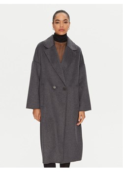 ViCOLO Płaszcz wełniany TS0006 Szary Regular Fit ze sklepu MODIVO w kategorii Płaszcze damskie - zdjęcie 181032640