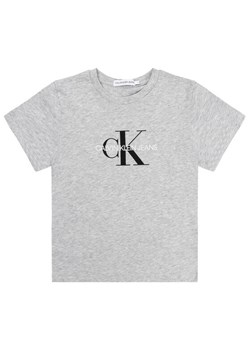 Calvin Klein Jeans T-Shirt Monogram Logo IU0IU00068 Szary Regular Fit ze sklepu MODIVO w kategorii T-shirty chłopięce - zdjęcie 181032670