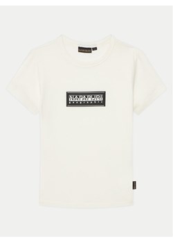 Napapijri T-Shirt Chamois NP0A4ILE M Biały Regular Fit ze sklepu MODIVO w kategorii T-shirty chłopięce - zdjęcie 181032730