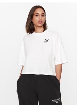 Puma T-Shirt Classics 621381 Biały Oversize ze sklepu MODIVO w kategorii Bluzki damskie - zdjęcie 181032823