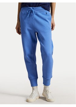 Polo Ralph Lauren Spodnie dresowe 211949978025 Niebieski Tapered Fit ze sklepu MODIVO w kategorii Spodnie damskie - zdjęcie 181032944