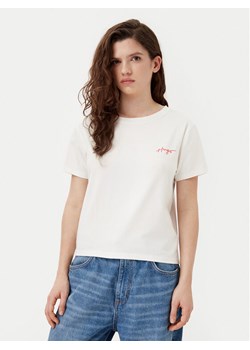 HUGO T-Shirt 50534300 Beżowy Regular Fit ze sklepu MODIVO w kategorii Bluzki damskie - zdjęcie 181033002