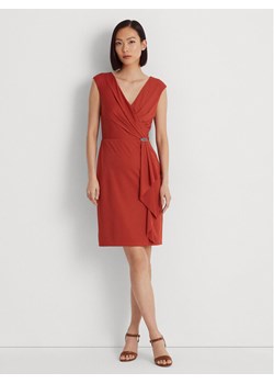 Lauren Ralph Lauren Sukienka koktajlowa 253906356003 Czerwony Regular Fit ze sklepu MODIVO w kategorii Sukienki - zdjęcie 181033034