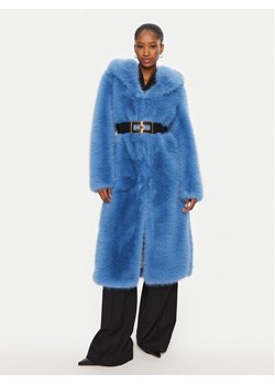 YES LONDON Futro ECO/024 Niebieski Regular Fit ze sklepu MODIVO w kategorii Futra damskie - zdjęcie 181033082