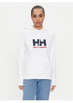 Helly Hansen Bluza Logo 2.0 34460 Biały Regular Fit ze sklepu MODIVO w kategorii Bluzy damskie - zdjęcie 181033212