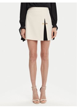 Elisabetta Franchi Spódnica mini GO-079-51E2 Écru Regular Fit ze sklepu MODIVO w kategorii Spódnice - zdjęcie 181033250