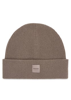 Calvin Klein Czapka Chunky K60K612584 Beżowy ze sklepu MODIVO w kategorii Czapki zimowe damskie - zdjęcie 181033274