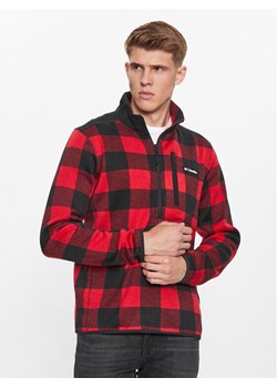 Columbia Polar Sweater Weather™ II Printed Half Zip Czerwony Regular Fit ze sklepu MODIVO w kategorii Bluzy męskie - zdjęcie 181033334