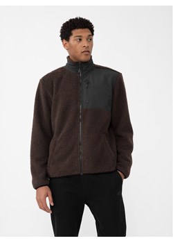 4F Polar 4FAW23TFLEM116 Brązowy Regular Fit ze sklepu MODIVO w kategorii Bluzy męskie - zdjęcie 181033361