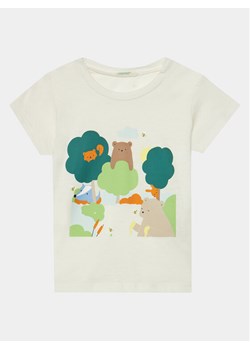 United Colors Of Benetton T-Shirt 3I1XA104G Écru Regular Fit ze sklepu MODIVO w kategorii T-shirty chłopięce - zdjęcie 181033493