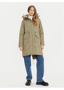 Brave Soul Parka LJK-GREGORY Khaki Regular Fit - id: 0000304578144 - marki BRAVE SOUL - 181033603 Brave Soul Parka LJK-GREGORY Khaki Regular Fit ze sklepu MODIVO w kategorii Parki damskie - zdjęcie 181033603