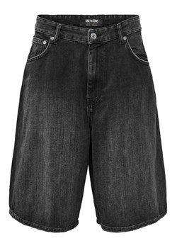 Only & Sons Szorty jeansowe Carl 22032957 Czarny Balloon Fit ze sklepu MODIVO w kategorii Spodenki męskie - zdjęcie 181033624
