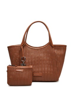 Emporio Armani Torebka EW001009 AF14309 U6164 Brązowy ze sklepu MODIVO w kategorii Torby Shopper bag - zdjęcie 181033631