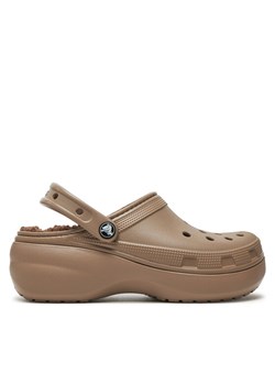 Crocs Klapki Classic Platform Lined Clog W 207938 Brązowy - id: 0000305027047 - marki Crocs - 181033713 Crocs Klapki Classic Platform Lined Clog W 207938 Brązowy ze sklepu MODIVO w kategorii Klapki damskie - zdjęcie 181033713