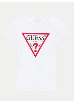 Guess T-Shirt J2YI51 K6YW1 Biały Regular Fit - id: 0000303924492 - marki Guess - 181033853 Guess T-Shirt J2YI51 K6YW1 Biały Regular Fit ze sklepu MODIVO w kategorii Bluzki dziewczęce - zdjęcie 181033853